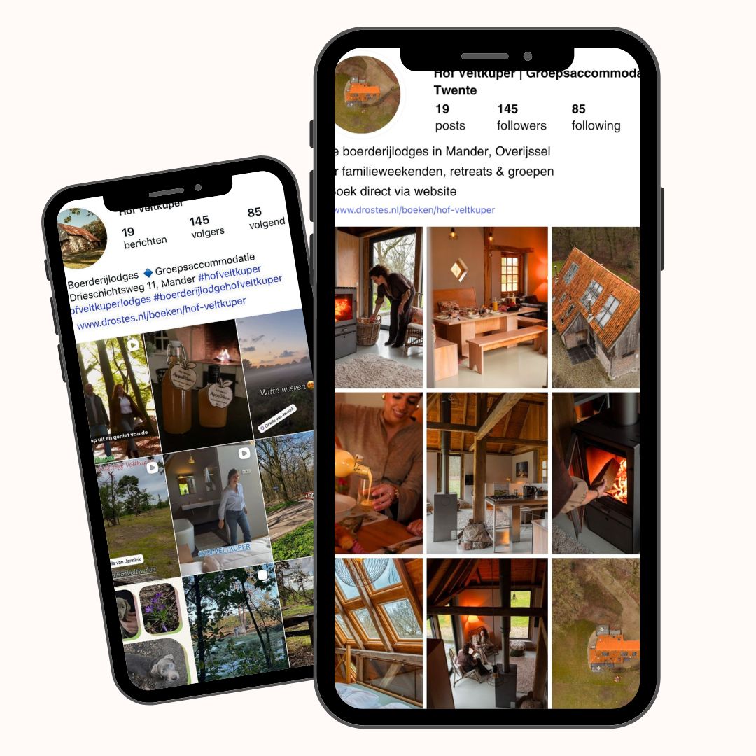 Verticale socialmedia-content voor een woning
